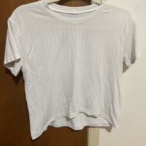 Lululemon size 6 white workout top